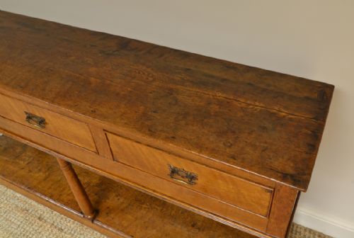 fig 1. Georgian Period Oak Antique Country Dresser Base