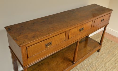 fig 3. Georgian Period Oak Antique Country Dresser Base