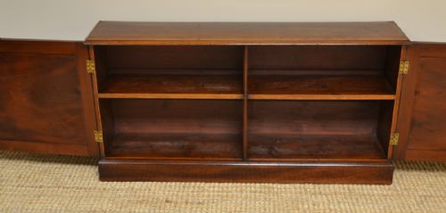 fig 1. Slim Low Regency Mahogany Antique Cupboard