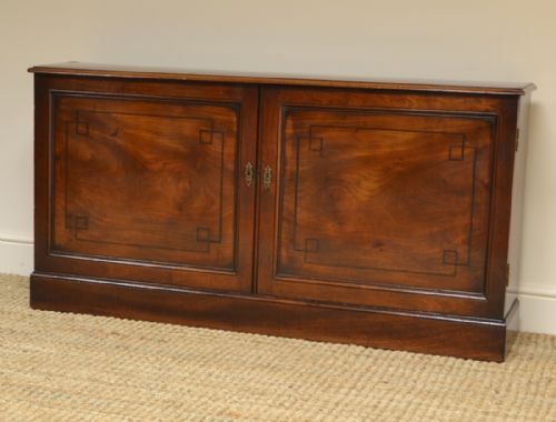 fig 3. Slim Low Regency Mahogany Antique Cupboard