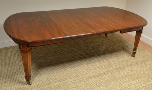 fig 3. High Quality Victorian Mahogany Wind-Out Extending Antique Dining Table