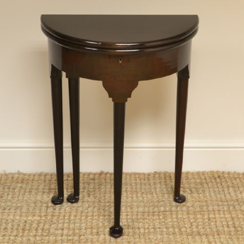 Small Edwardian Walnut Antique Tea Table