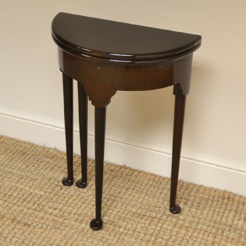 fig 3. Small Edwardian Walnut Antique Tea Table
