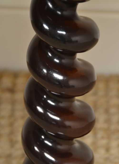 fig 2. High Quality Barley Twist Victorian Mahogany Antique Occasional Table