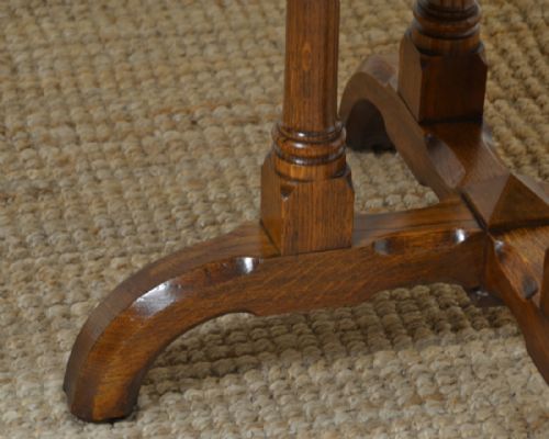 fig 2. Victorian Arts & Crafts Parquetry Oak Antique Centre Table by James Shoolbred