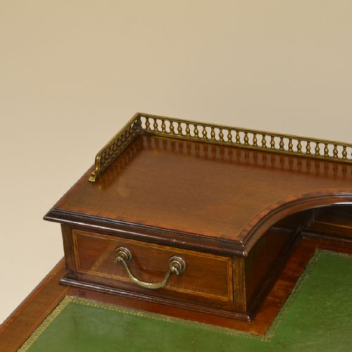 fig 2. Elegant Maple & Co Edwardian Mahogany Antique Writing Table