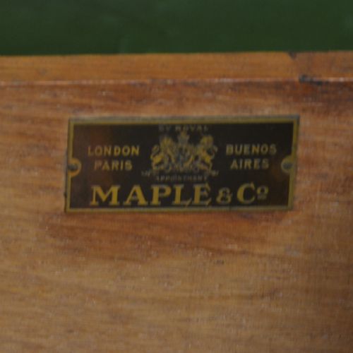 fig 3. Elegant Maple & Co Edwardian Mahogany Antique Writing Table