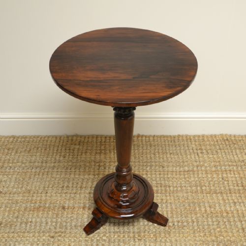 Spectacular Victorian Rosewood Circular Antique Occasional Table