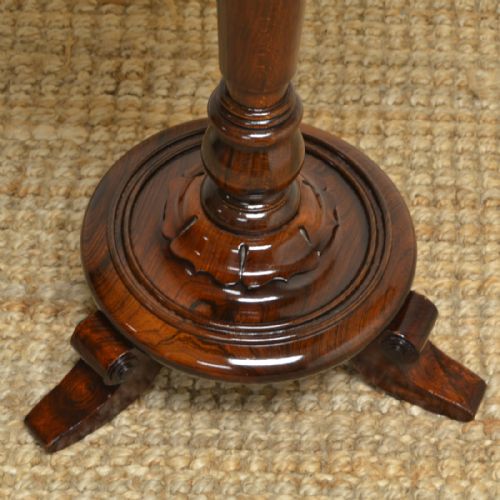 fig 1. Spectacular Victorian Rosewood Circular Antique Occasional Table