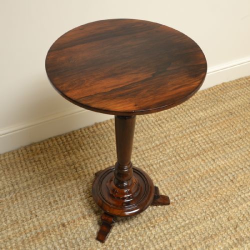 fig 2. Spectacular Victorian Rosewood Circular Antique Occasional Table