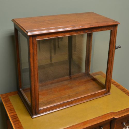 fig 2. Rare Oak Victorian Display Case