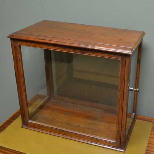 Rare Oak Victorian Display Case