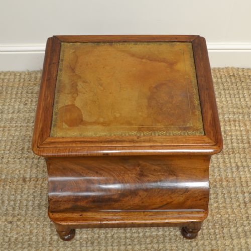 fig 2. Regency Warm Mahogany Country House Antique Bed Steps Commode