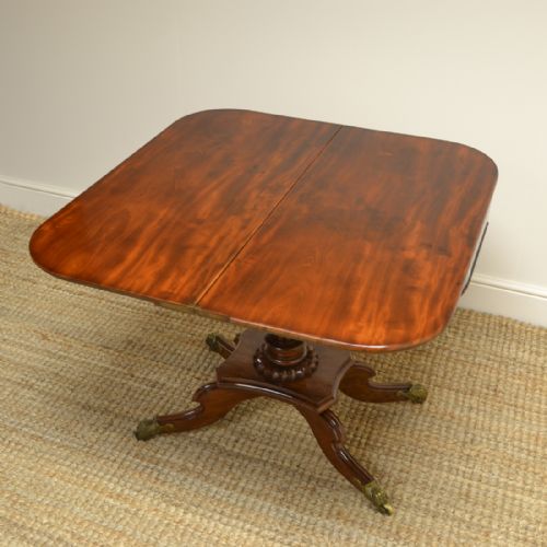fig 1. Fine Quality Regency Mahogany Antique Tea Table