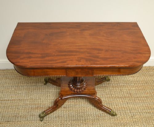 fig 2. Fine Quality Regency Mahogany Antique Tea Table
