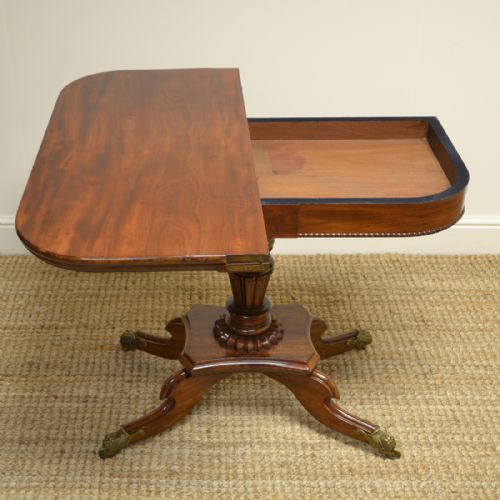 fig 3. Fine Quality Regency Mahogany Antique Tea Table