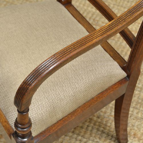 fig 1. Georgian Mahogany Antique Desk Chair