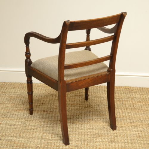 fig 2. Georgian Mahogany Antique Desk Chair