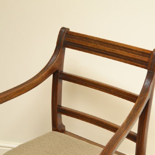 fig 3. Georgian Mahogany Antique Desk Chair