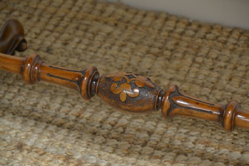 fig 1. Spectacular Quality Figured Walnut Antique Card Table