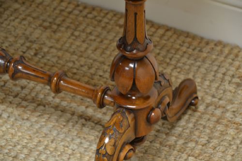 fig 2. Spectacular Quality Figured Walnut Antique Card Table