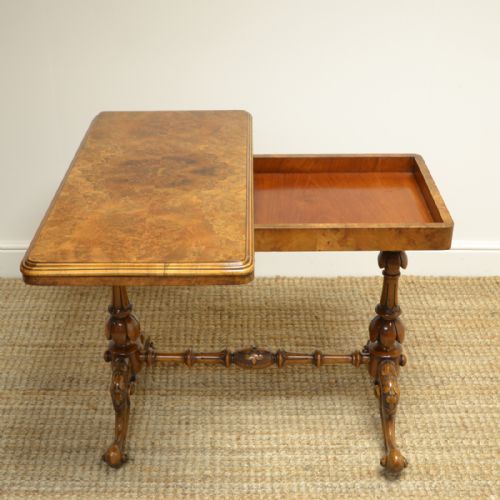 fig 3. Spectacular Quality Figured Walnut Antique Card Table