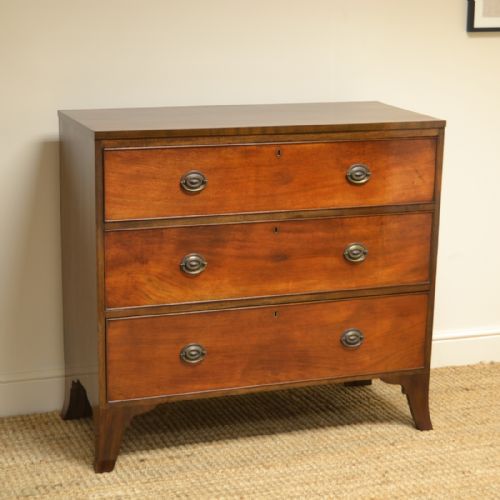 fig 1. Regency Mahogany Antique Chest of Drawers