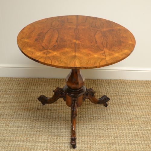 Spectacular Victorian Rosewood Antique Circular Table