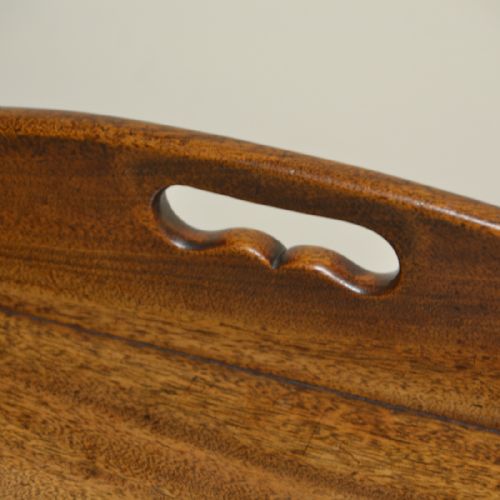 fig 2. Georgian Mahogany Tray Top Antique Coffee Table