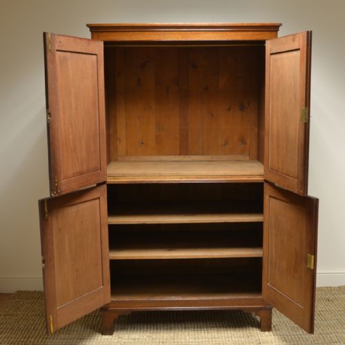 fig 1. Georgian Mahogany Antique Hanging Hall Cupboard