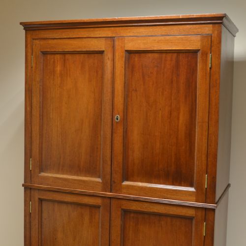 fig 2. Georgian Mahogany Antique Hanging Hall Cupboard