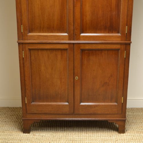 fig 3. Georgian Mahogany Antique Hanging Hall Cupboard