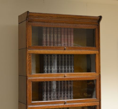 fig 3. Huge Oak Antique Stacking Barristers Bookcase