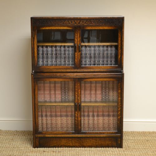 Small ‘Gunn’ Oak Antique Stacking Bookcase