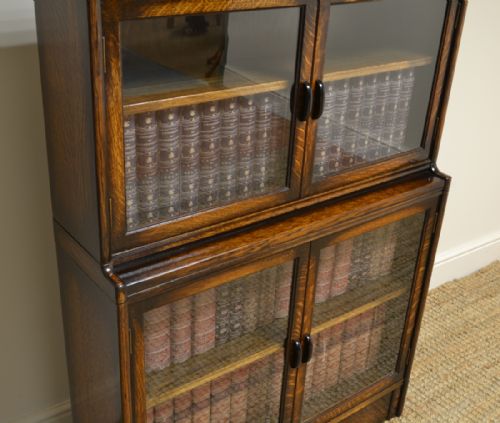 fig 2. Small ‘Gunn’ Oak Antique Stacking Bookcase