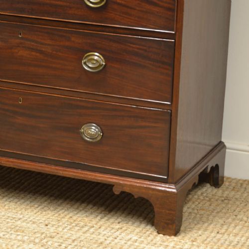 fig 3. Stunning Georgian Cuban Mahogany Antique Chest on Chest