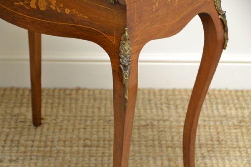 fig 2. Quality 19th Century Inlaid Walnut Antique Bonheur Du Jour