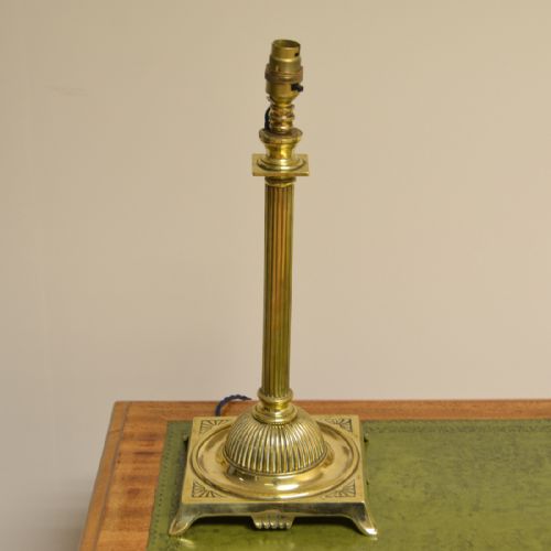 Stunning Arts & Crafts Brass Antique Lamp