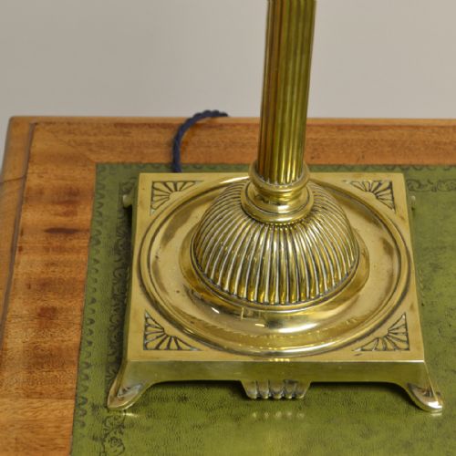 fig 1. Stunning Arts & Crafts Brass Antique Lamp