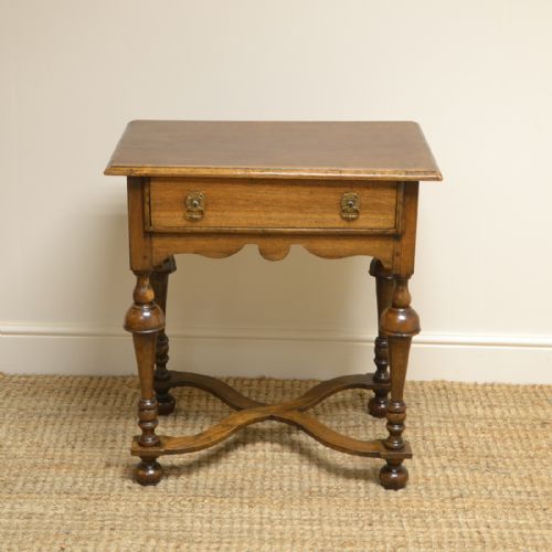 Edwardian Oak Country House Antique Low Boy