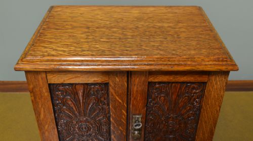 fig 1. Quality Oak Victorian Small Stationary Box with fitted Interior