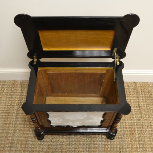 fig 1. Elegant Victorian Walnut Antique Canterbury