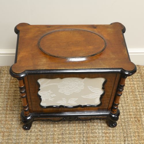 fig 2. Elegant Victorian Walnut Antique Canterbury