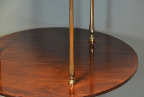 fig 1. Spectacular Quality Georgian Mahogany Antique Two Tier Occasional Table