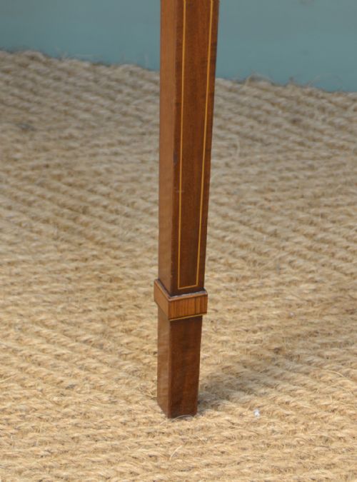 fig 1. Spectacular Figured Mahogany Edwardian Demi Lune Antique Console Table