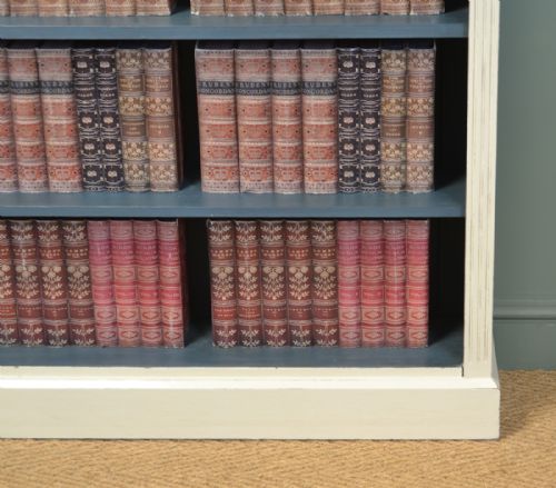 fig 1. Quality Victorian Painted Antique Open Bookcase