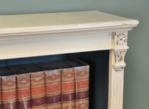 fig 3. Quality Victorian Painted Antique Open Bookcase