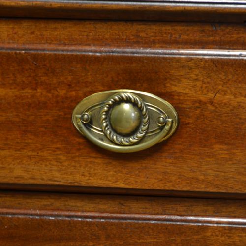 fig 1. Delightful Georgian Mahogany Cross Banded Antique Bureau