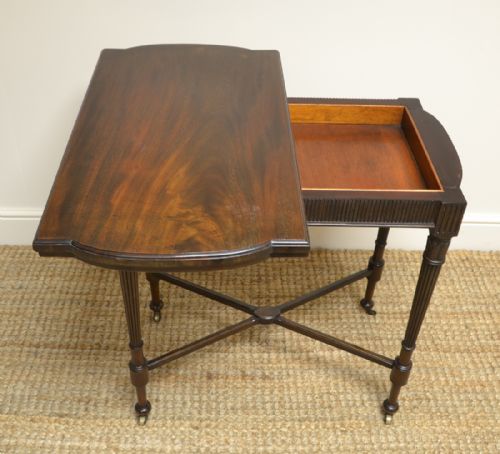 fig 1. Quality Walnut Edwardian Antique Card Table