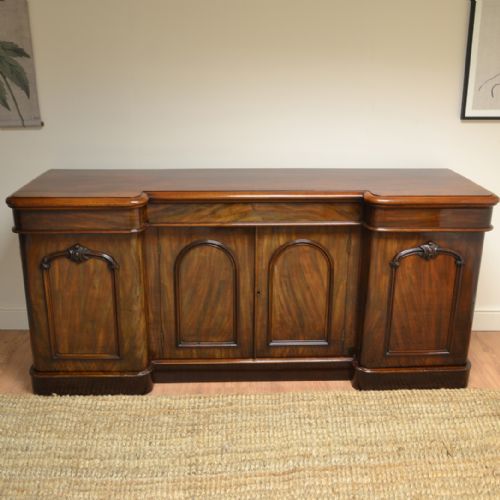 Magnificent Large Four Door Victorian Figured Mahogany Antique Sideboard